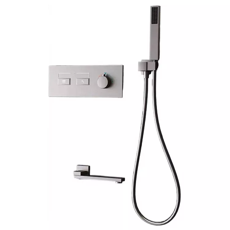 سر دوش مینیمالیستی Dark Gunmetal Dual Outlet